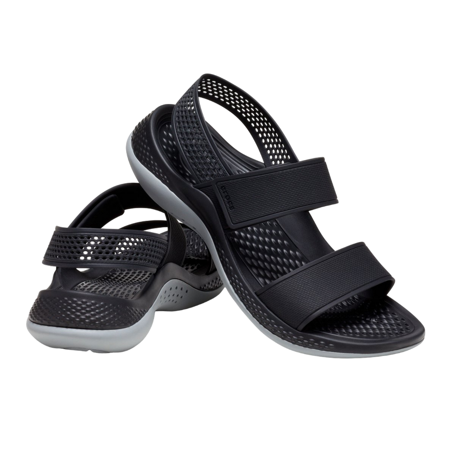 Crocs sandalo da donna LiteRide™ 360° 206711-02G nero-grigio