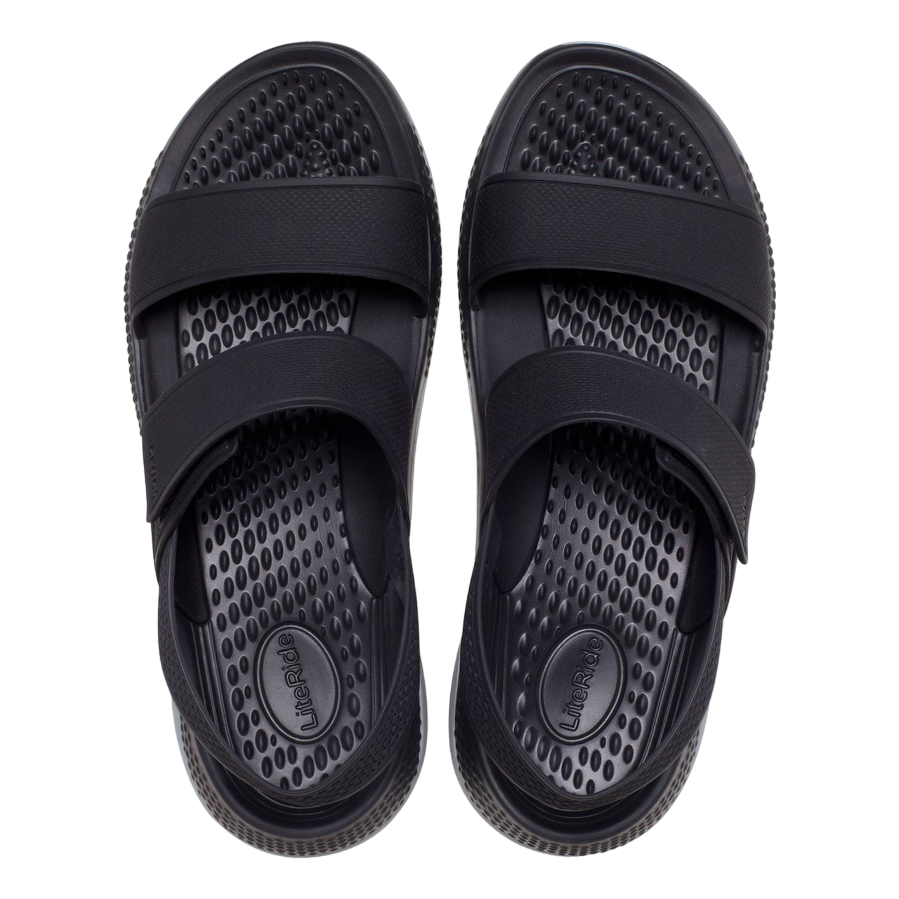 Crocs sandalo da donna LiteRide™ 360° 206711-02G nero-grigio