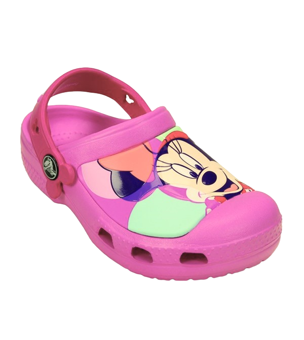 Crocs sandalo sabot da bambina Creative Minnie™ Jet Set Clog 202693-6U9 rosa