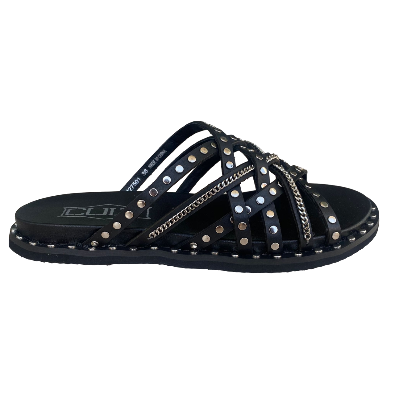 Cult Ciabatta con fasce intreccieate da donna Roshelle 4275 CLW427501 nero
