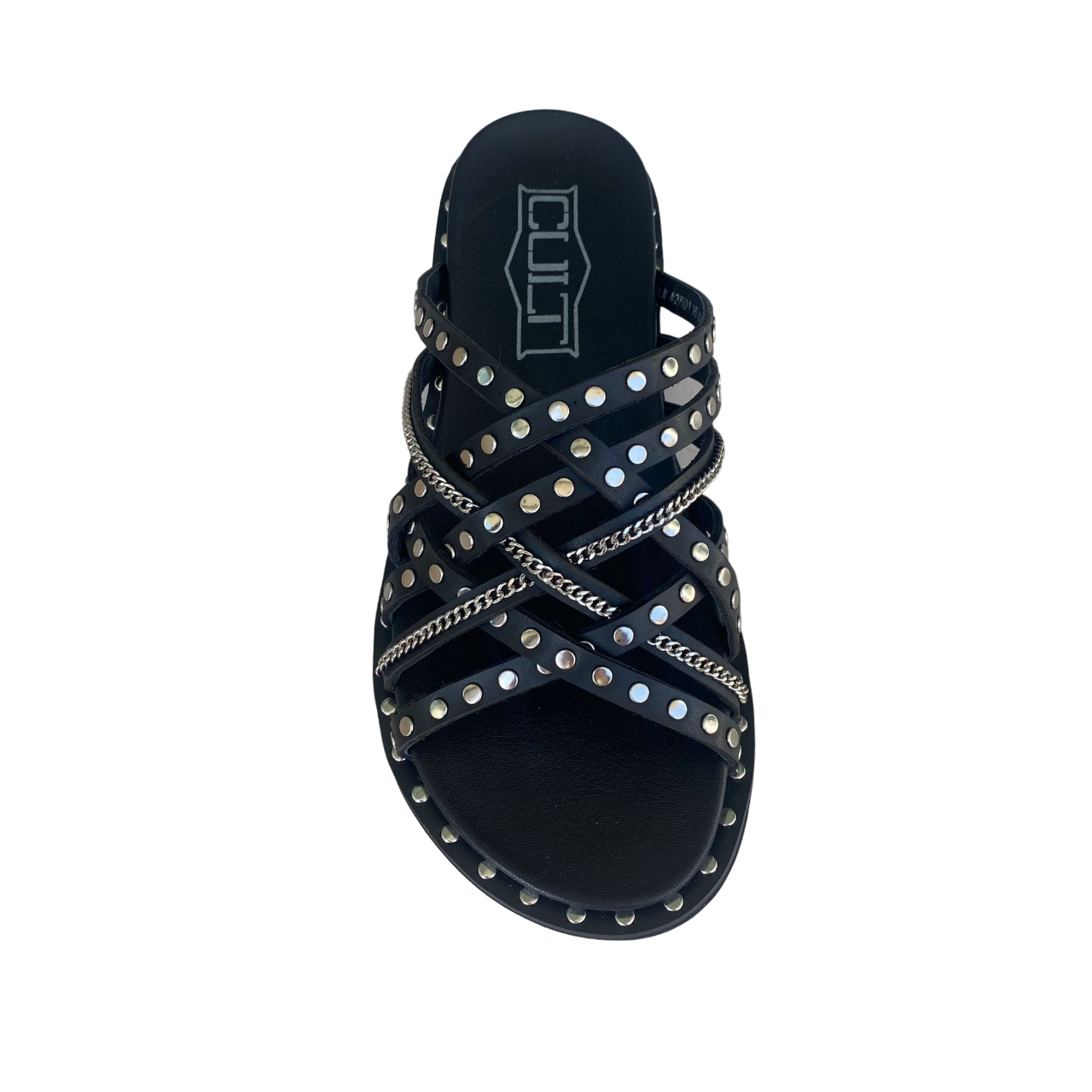 Cult Ciabatta con fasce intreccieate da donna Roshelle 4275 CLW427501 nero