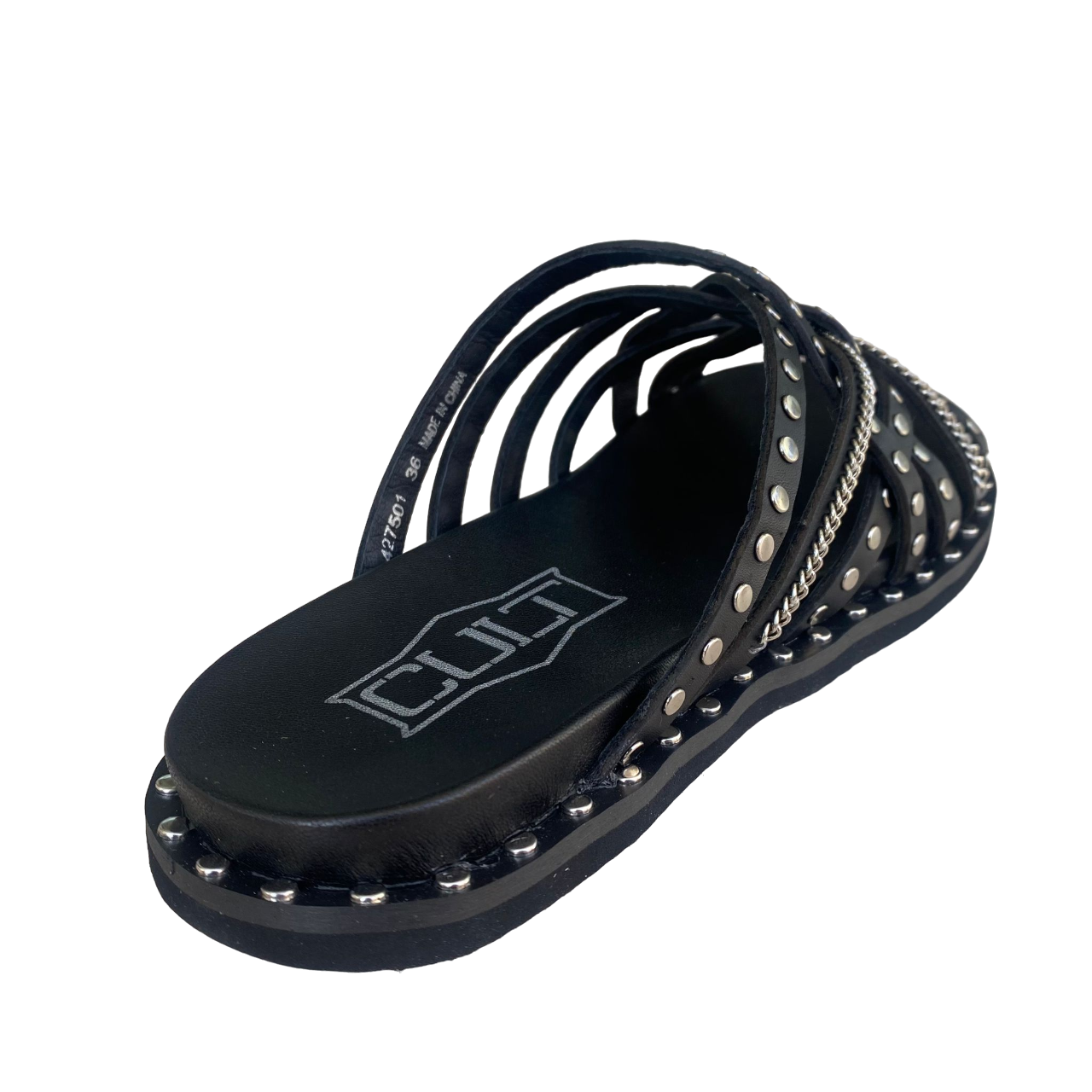 Cult Ciabatta con fasce intreccieate da donna Roshelle 4275 CLW427501 nero