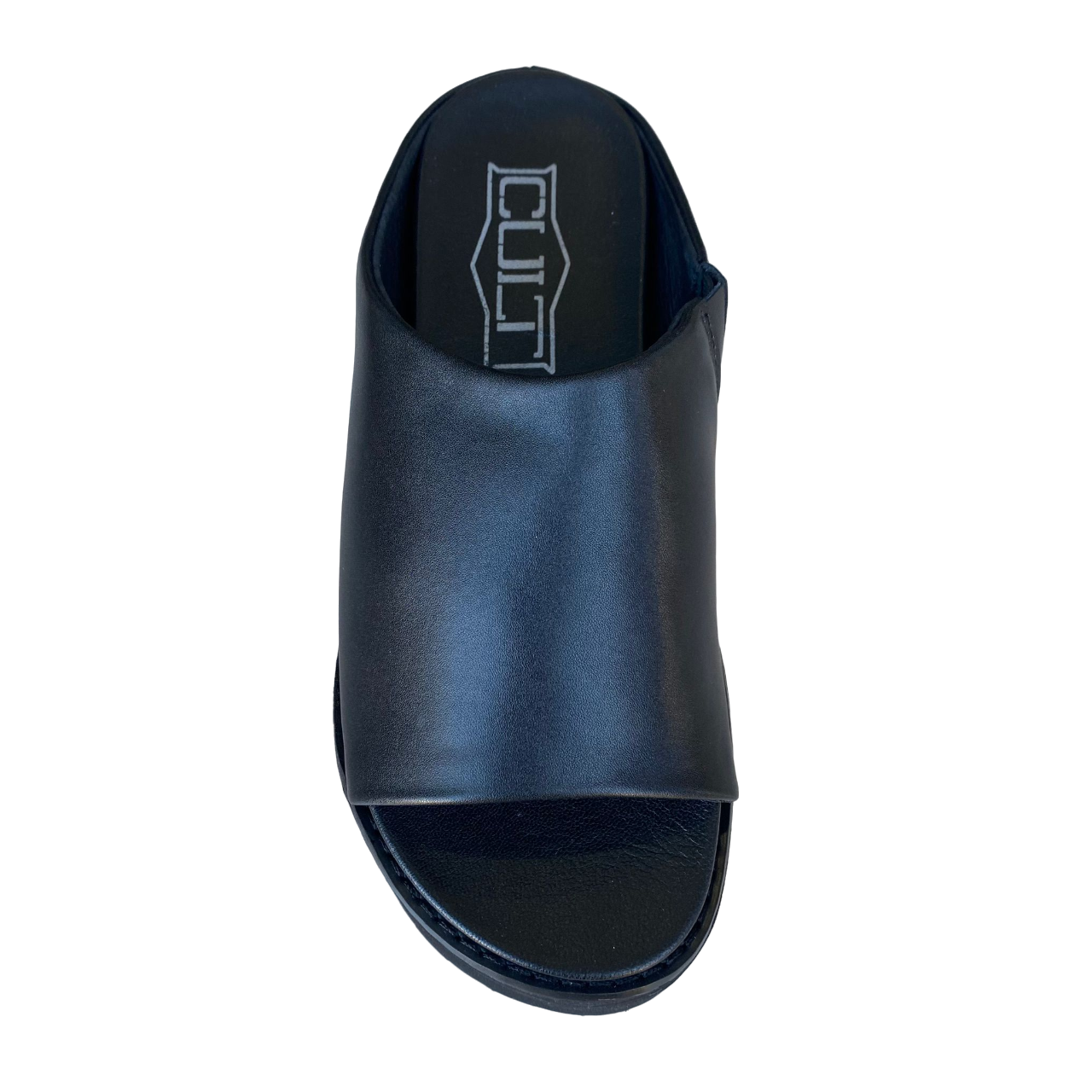 Cult Sandalo con zeppa da donna in pelle Nancy 3457 nero