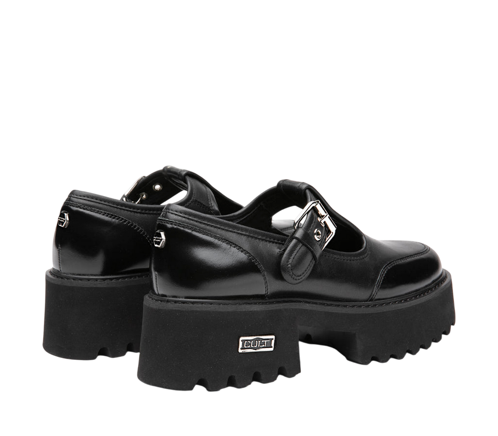 Cult CLW455600 Nero Mocassino Donna Fibbia Zeppa Comfort