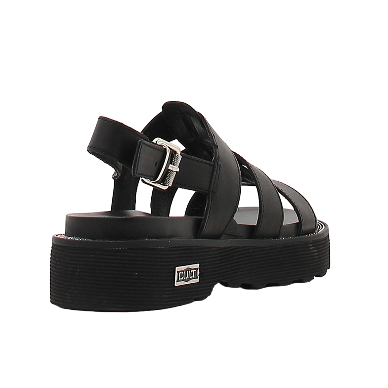 Cult sandalo da donno in pelle Ziggy 3137 nero