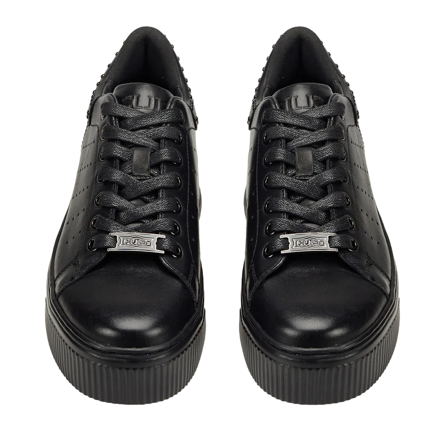 Cult scarpa sneakers da donna in pelle con borchie Perry 4236 nero