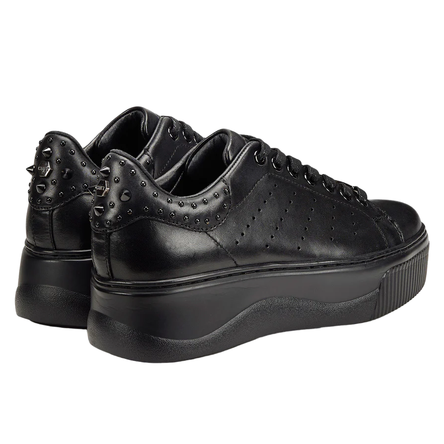 Cult scarpa sneakers da donna in pelle con borchie Perry 4236 nero