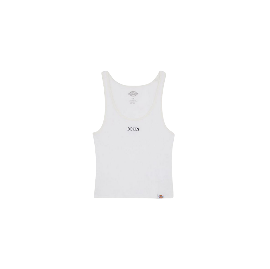 Dickies Canotta da donna a costine Yorktown DK0A4YRSWHX1 bianco