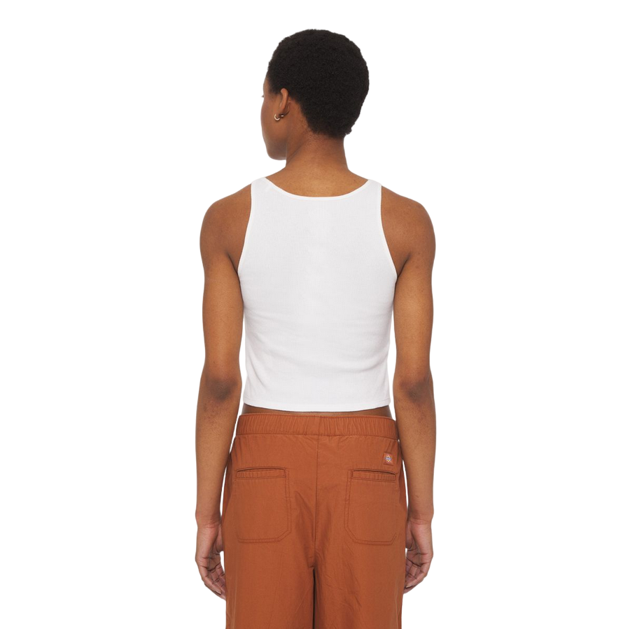 Dickies Canotta da donna a costine Yorktown DK0A4YRSWHX1 bianco