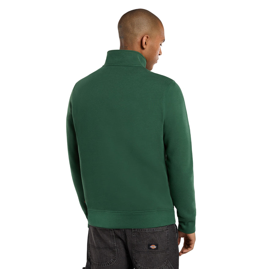 Dickies Felpa da Uomo Oakport con Zip Corta Pino – Codice Articolo DK0A4XD4PIN - posteriore