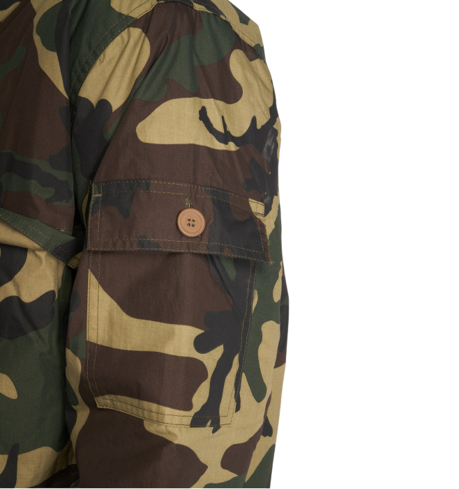 Dickies giaccone da uomo con cappuccio mezza zip e tascone a marsupio Milford camouflage