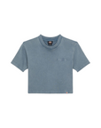 Dickies maglietta manica corta da donna a coste Plentywood DK0A866FG701 nuvole grigie2