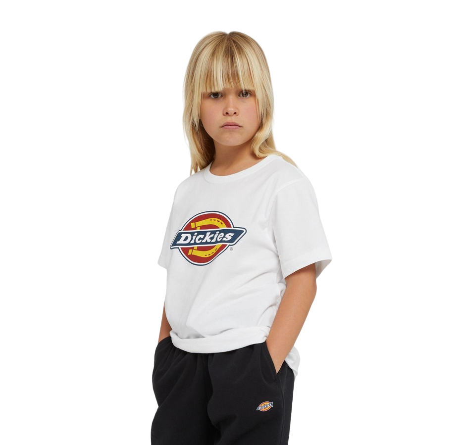 Dickies maglietta manica corta da ragazzi Icon Logo DK0KSR270WH1 bianco