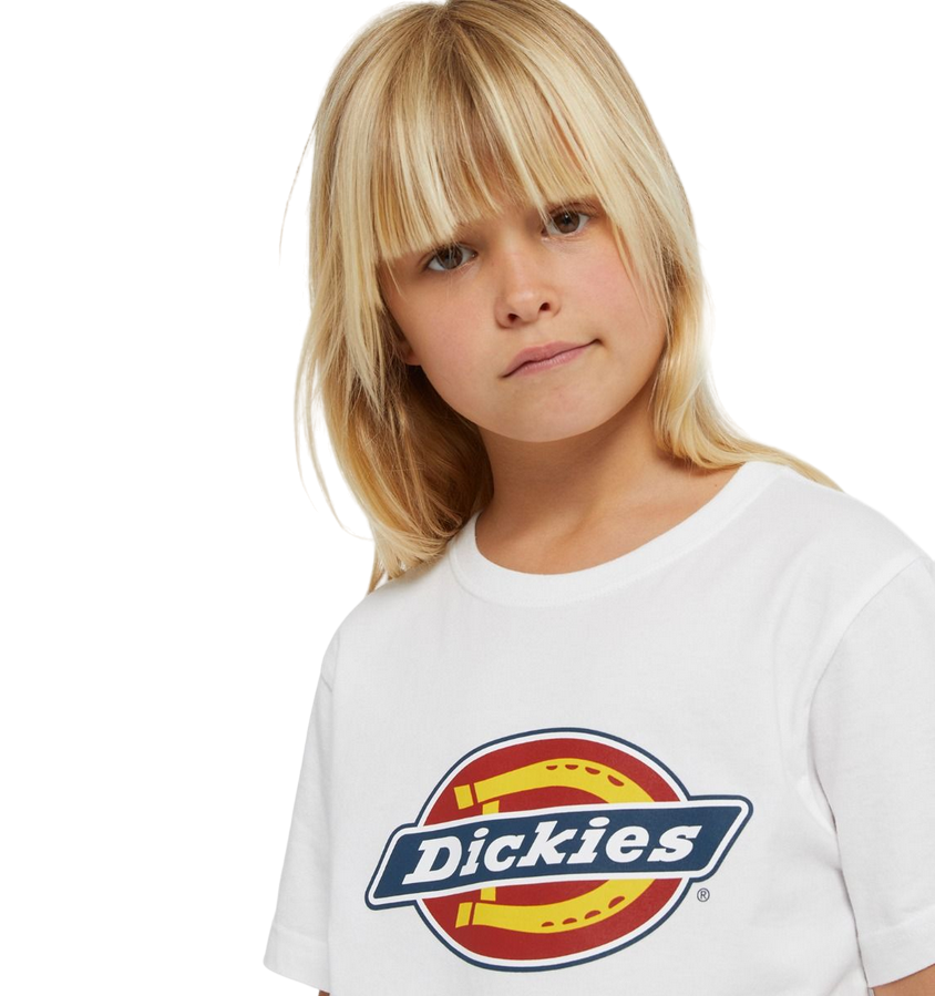 Dickies maglietta manica corta da ragazzi Icon Logo DK0KSR270WH1 bianco