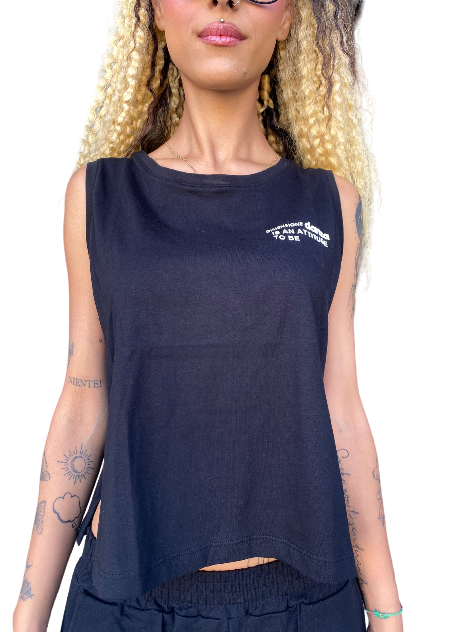 Dimensione Danza Completo da donna Canotta e Bermuda 23EDD71516 nero