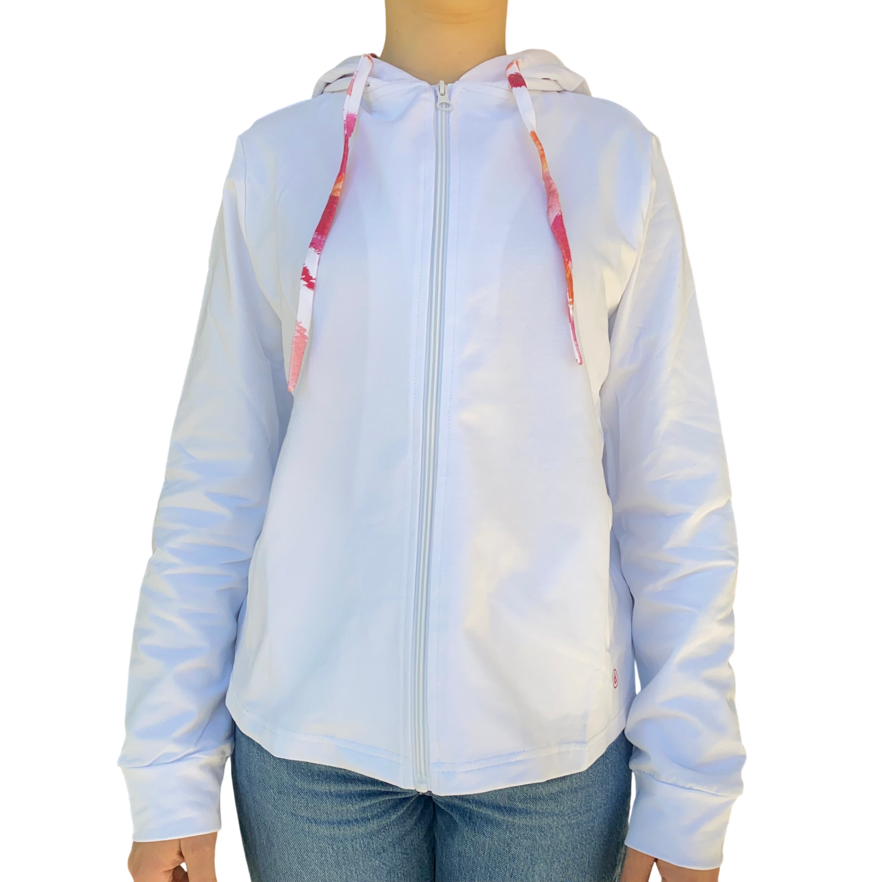 Dimensione Danza felpa da donna con cappuccio e cerniera intera 38D130D87 1000 bianco