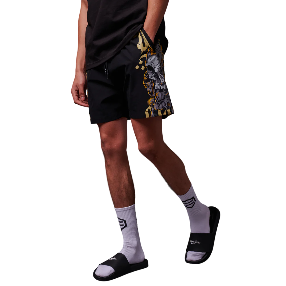 Dolly Noire Costume Boxer da uomo Desert Skull WW619-WC-01 nero