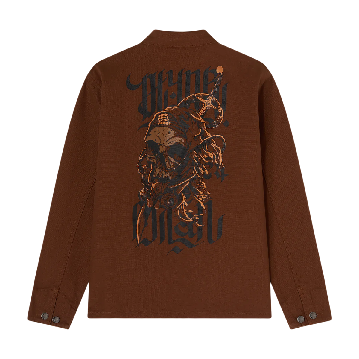 Dolly Noire giacca sfoderata in canvas da uomo Desert Skull Site JK619-JQ-03 beige scuro