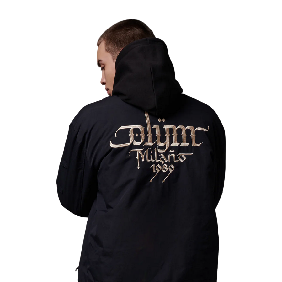 Dolly Noire giubbino bomber reversibile Luca Barcellona nero-beige