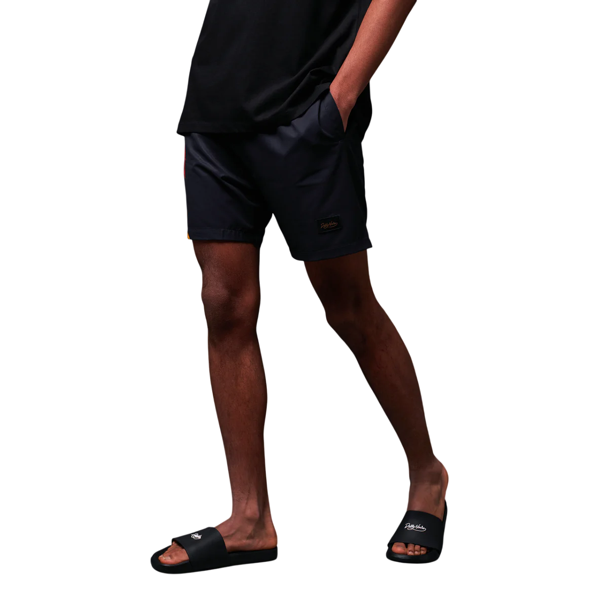 Dolly Noire costume da bagno a pantaloncino da uomo Asso di Denari WW916-WC-01 nero