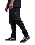 Dolly Noire pantalone Easy Cargo in cotone Ripstop pa901-qn-01 nero
