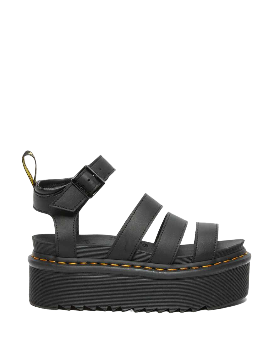 Dr. Martens Sandali Platform in pelle Blaire Hydro Stile Gladiatore 27296001 nero