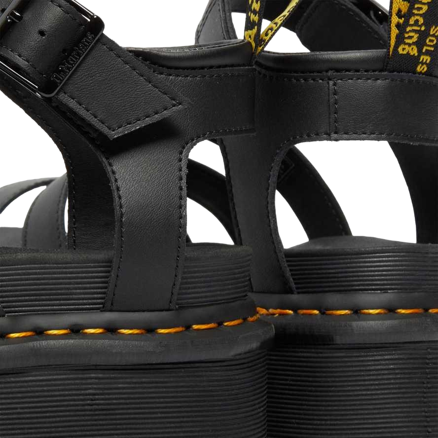 Dr. Martens Sandali Platform in pelle Blaire Hydro Stile Gladiatore 27296001 nero