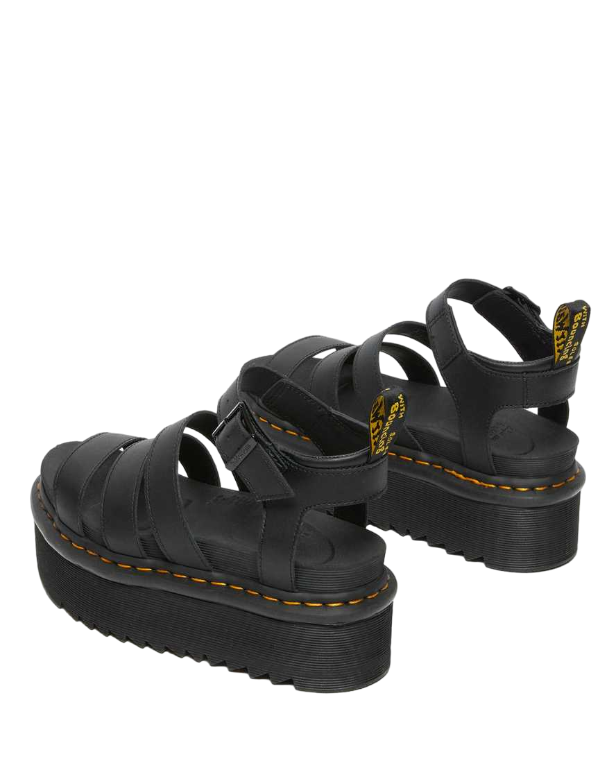 Dr. Martens Sandali Platform in pelle Blaire Hydro Stile Gladiatore 27296001 nero