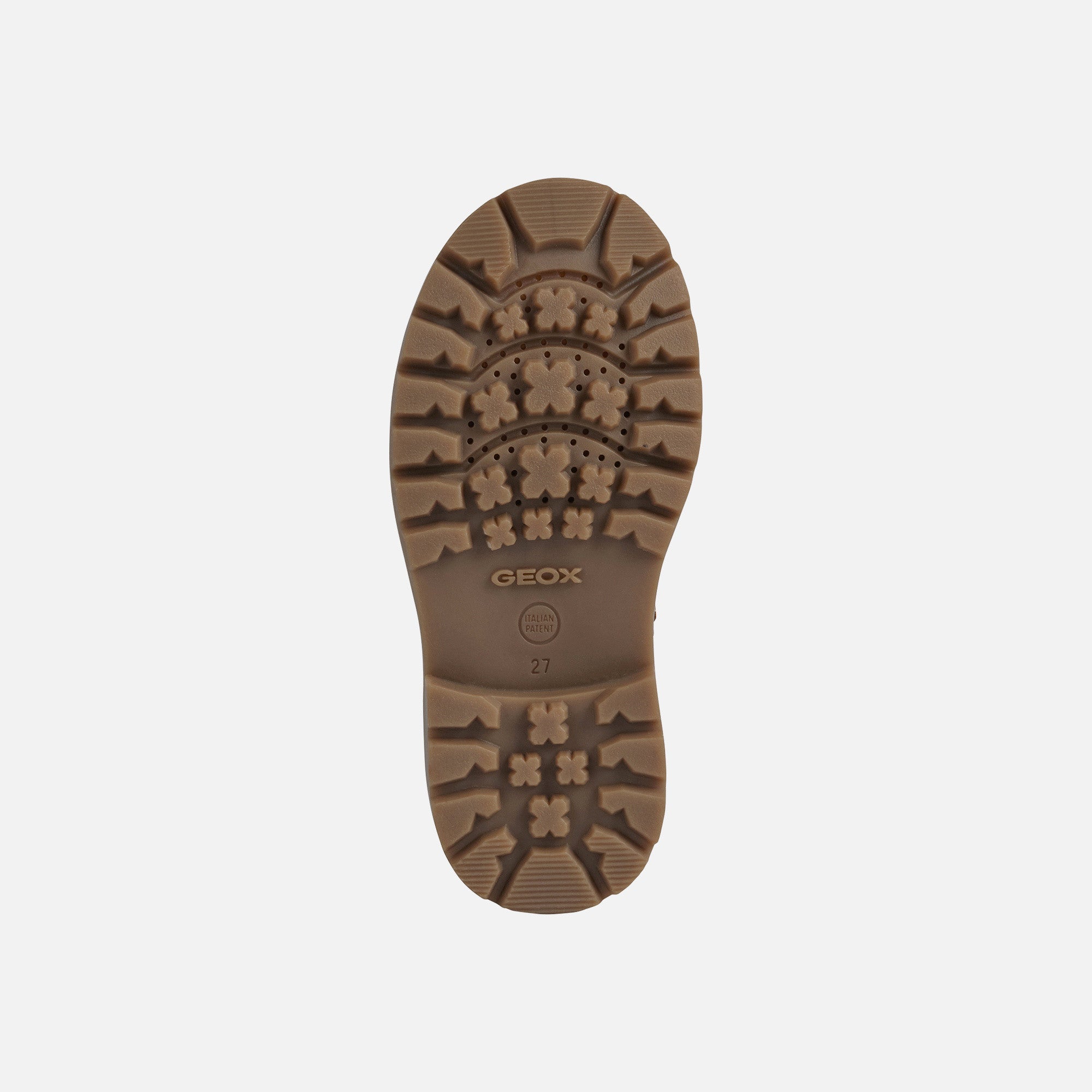 Geox stivaletto boscaiolo da bambino Shaylax in pelle nabuk J16FAB 032BC C0930 b giallo-marrone