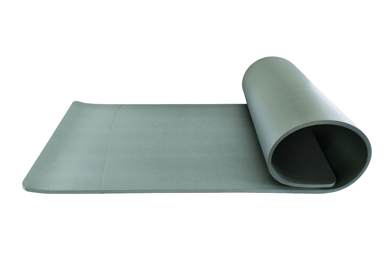 Effea Materassino arrotolato NBR dimensioni 180x60x1cm di colore grigio