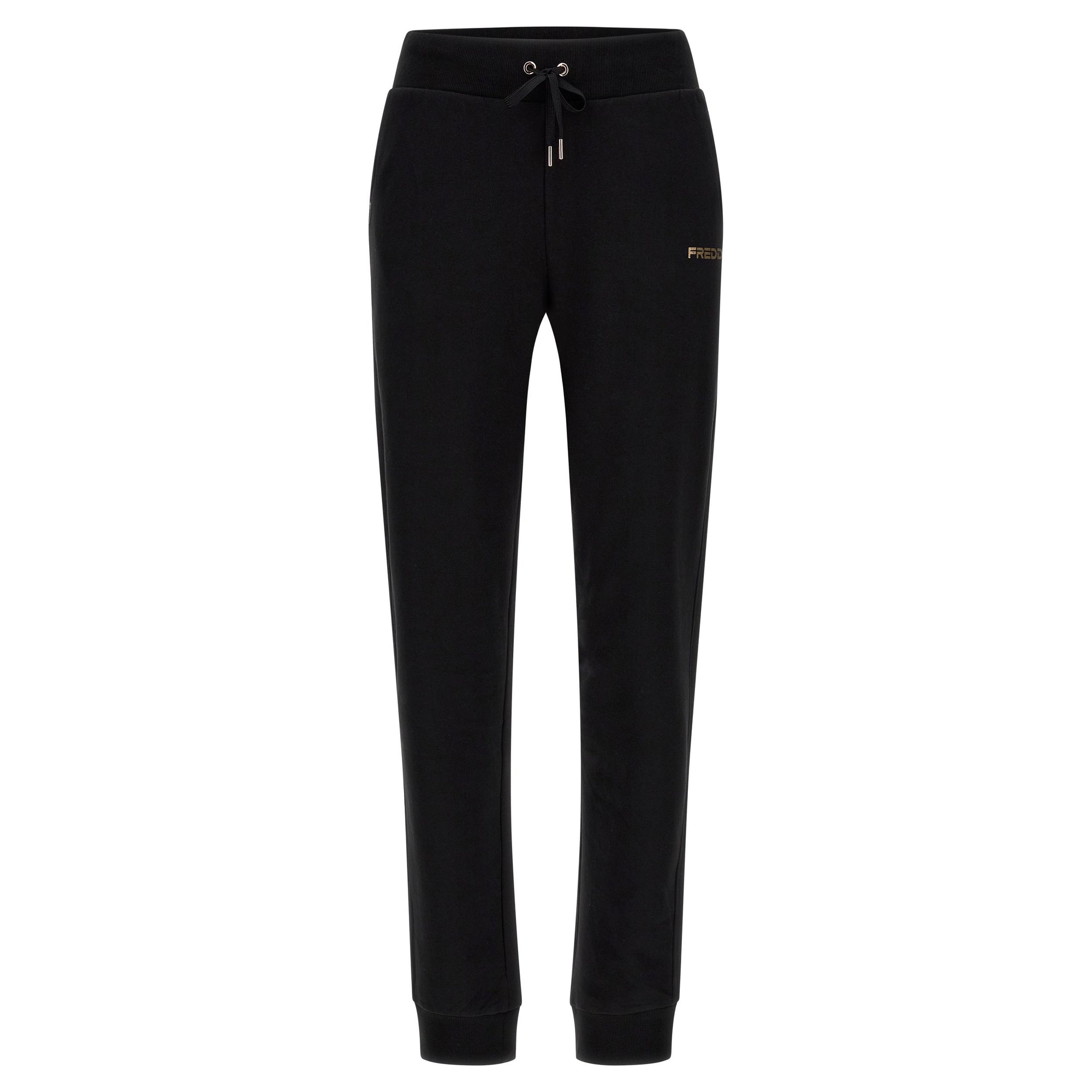 Freddy tuta sportiva da donna con zip e collo ad anello e inserto a fantasia F3WTRK3 W72N beige nero