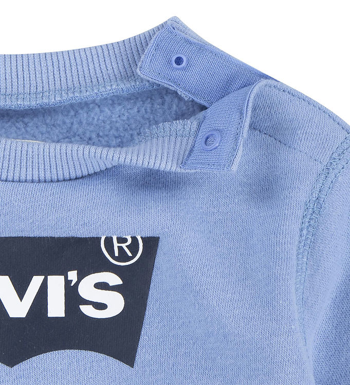 Levi's Kids Felpa girocollo con logo classico da infante Batwing 6E9079-BF2 celeste