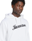 Felpa con cappuccio Adidas Juventus JM9465 bianca da uomo, abbigliamento sportivo ufficiale bianconero, ricamo