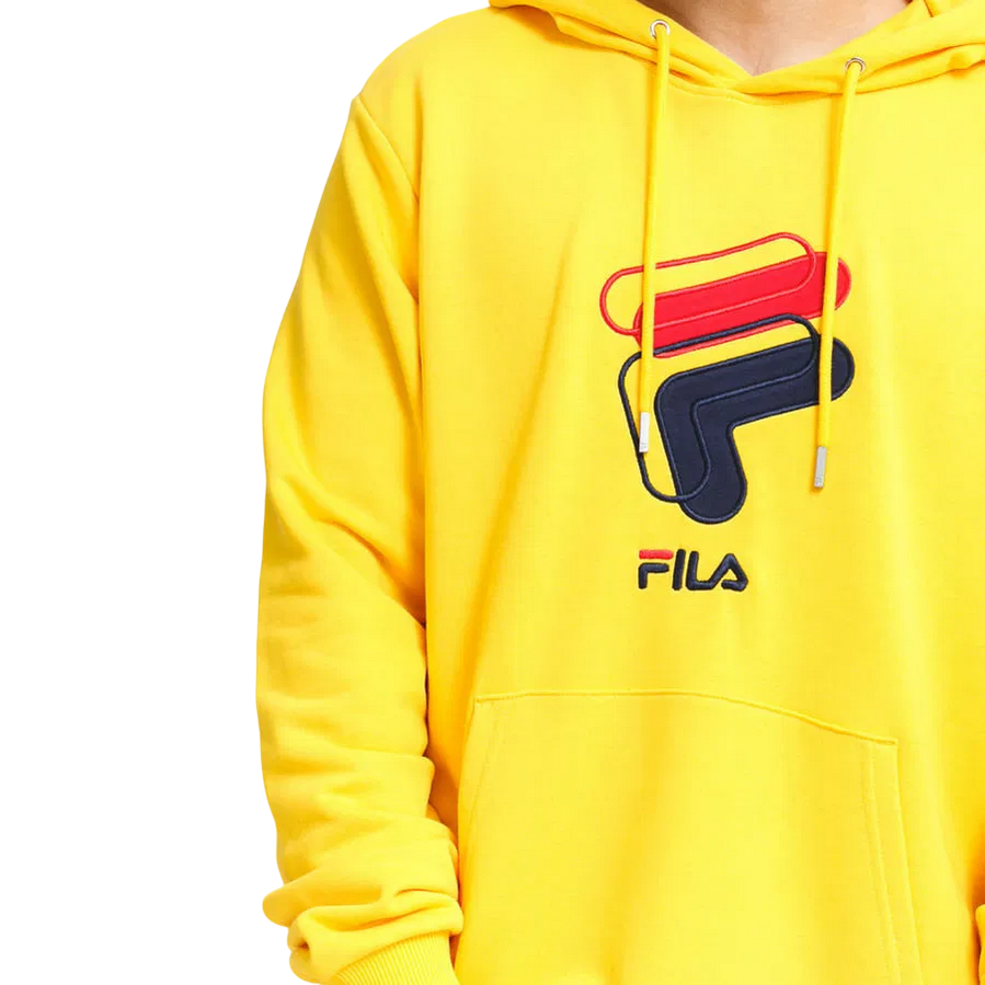 Fila felpa con cappuccio da uomo Amjad Hoody 688465 C49 giallo