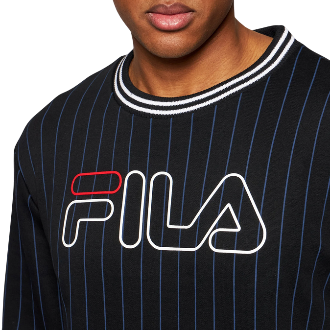 Fila felpa girocollo da uomo Jamy 683271 002 nero