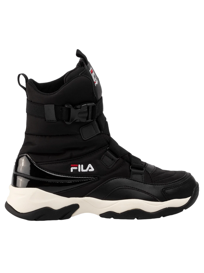 Fila nere con scritta top rosa