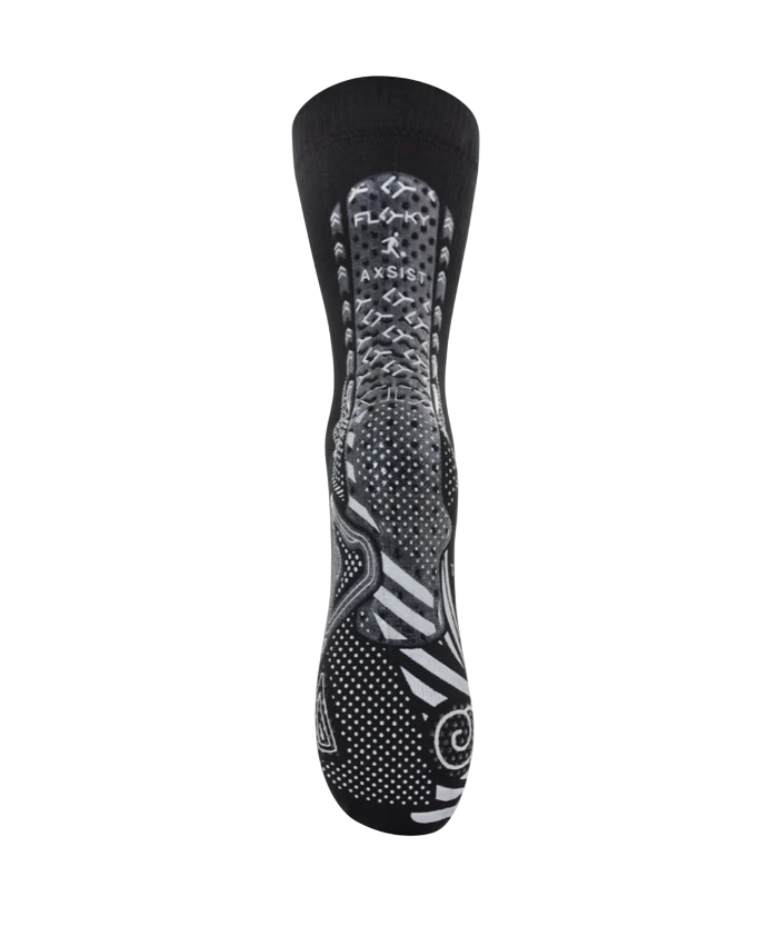 Floky calza biomeccanica da calcio Axsist 2.0 nero