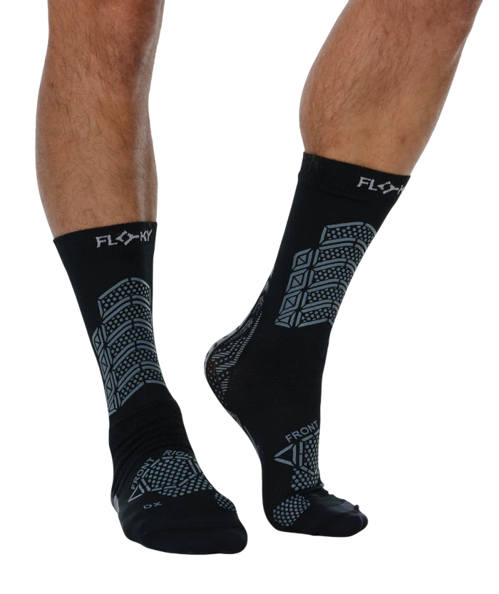 Floky calza biomeccanica da calcio Axsist 2.0 nero