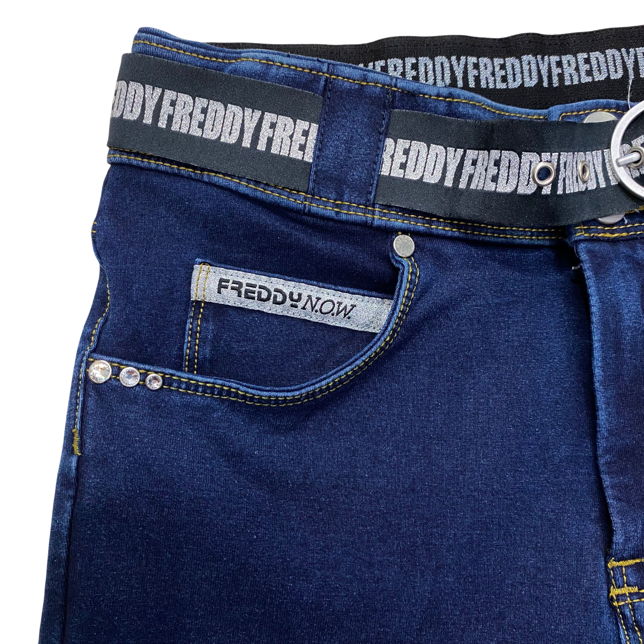 Freddy pantalone sportivo da donna NOW1MC002 J0Y blu scuro