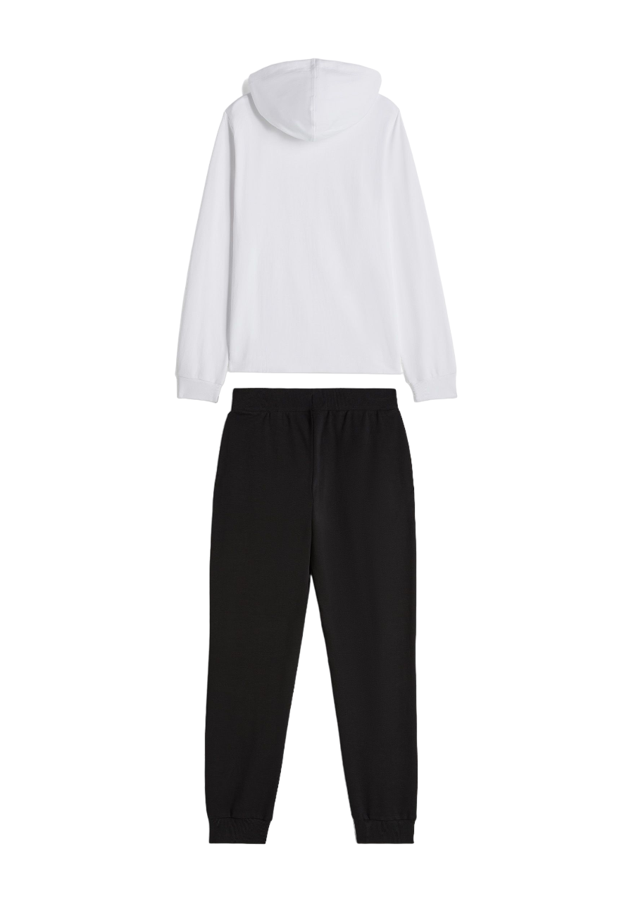 Freddy tuta sportiva da donna con cappuccio S4WTRK7 WN bianco nero