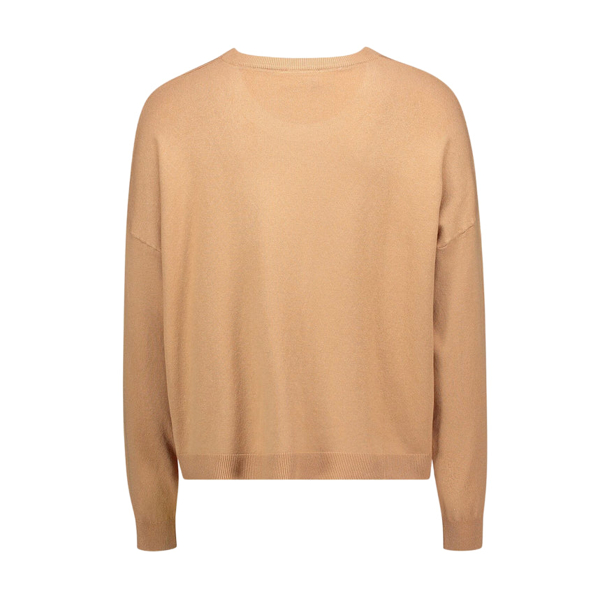 Gaudì Maglia Donna Beige con Logo Strass 521BD53003 | Maglione leggero - posteriore