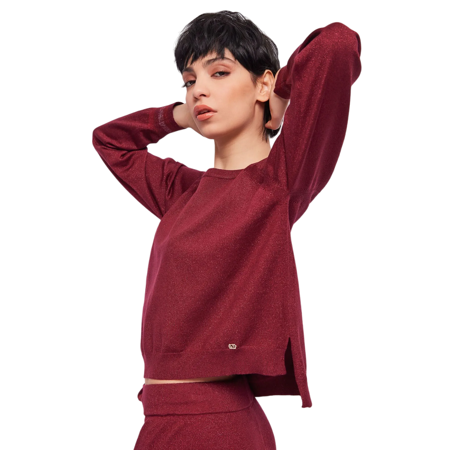 Maglia bordeaux donna online