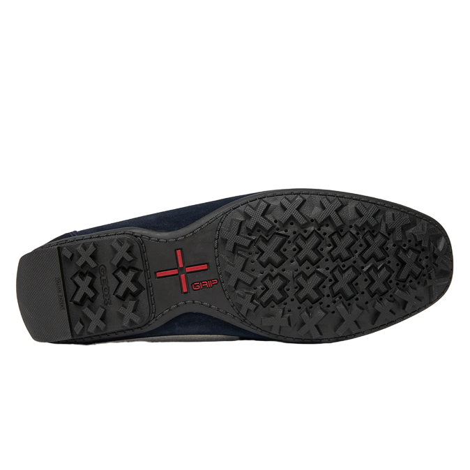 Geox Scarpa mocassino da uomo in camoscio Kosmopolis + Grip U35CFB00020C4064 blu
