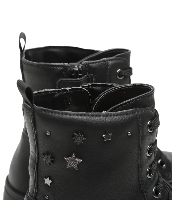 Geox Stivaletto anfibio da ragazza Eclair G.Q. Geobuck J169QQ 00054 C9999 b nero