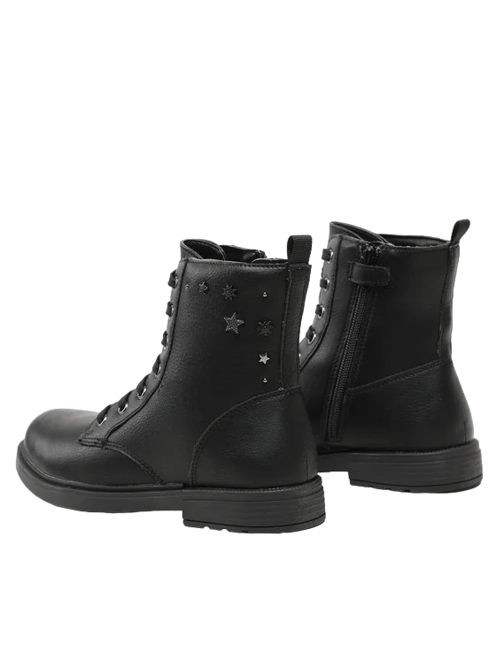Geox Stivaletto anfibio da ragazza Eclair G.Q. Geobuck J169QQ 00054 C9999 b nero