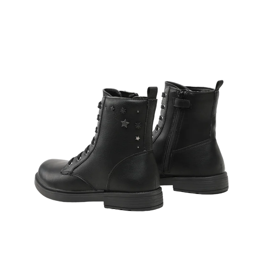 Geox Stivaletto anfibio da ragazza Eclair G.Q. Geobuck J169QQ 00054 C9999 nero