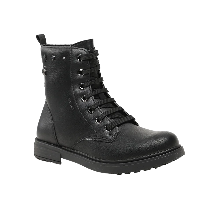 Geox Stivaletto anfibio da ragazza Eclair G.Q. Geobuck J169QQ 00054 C9999 nero
