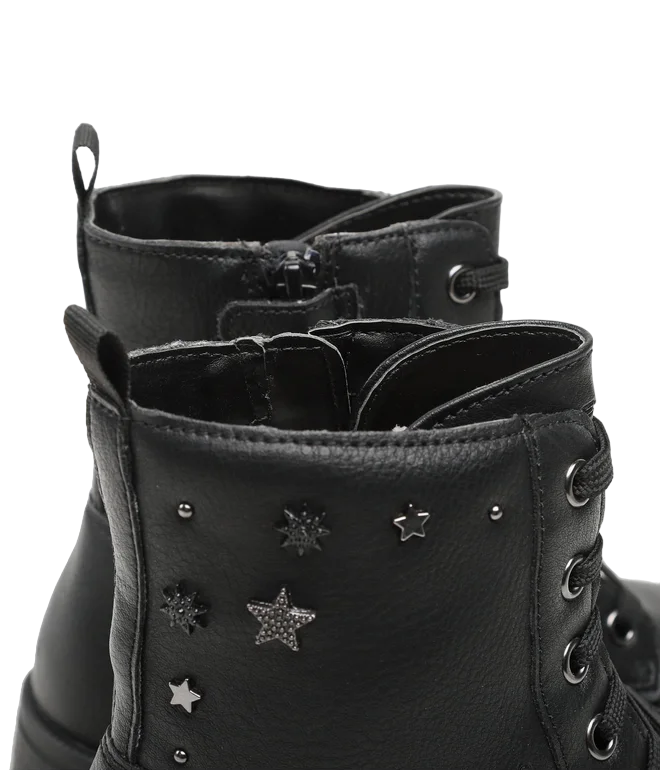 Geox Stivaletto anfibio da ragazza Eclair G.Q. Geobuck J169QQ 00054 C9999 nero