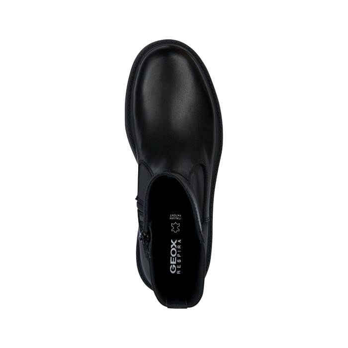 Geox stivaletto da donna con gambale elastico e cerniera D Spherica EC7 nero