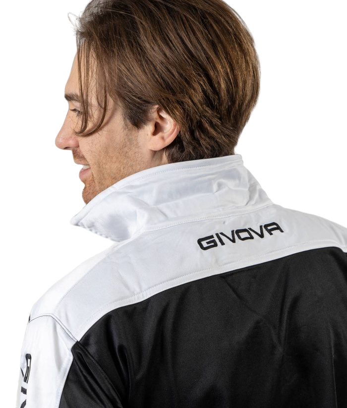 Givova Tuta sportiva da uomo in triacetato Roma TR036 1003 nero bianco